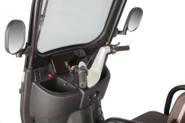 Трицикл электрический Rutrike Gelbert Sarin (48/60V, 1000W, коричнево-белый)