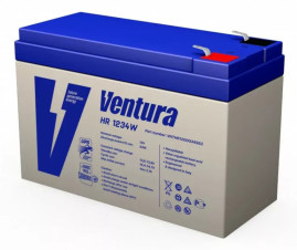 Тяговый аккумулятор Ventura HR 1234W (12В, 9Ач, AGM)
