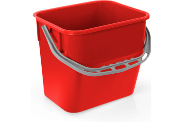 Ведро TTS (12л, с ручкой, красный)