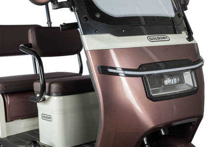 Трицикл электрический Rutrike Gelbert Sarin (48/60V, 1000W, серо-белый) (0000260-3055)