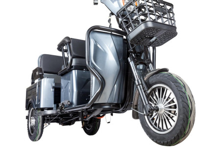 Трицикл электрический Rutrike Gelbert Tuban (48/60V, 600W, серый) (0000134-3061)