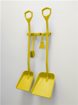 Гигиеничное настенное крепление Vikan (420мм, желтый)