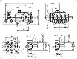 Насос высокого давления HAWK NMT 1820R (1450 об/мин)