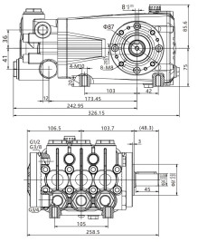 Насос высокого давления TOR DS-7215 (72л/мин, 150бар)