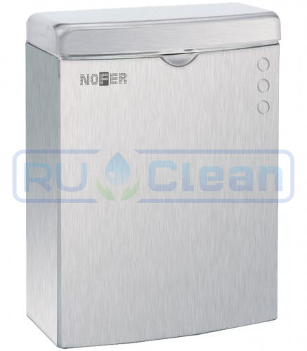 Контейнер для мусора Nofer настенный (5л, нерж., хром)