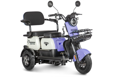 Трицикл электрический Rutrike Gelbert Vega (48/60V, 600W, фиолетовый) (0000136-3067)