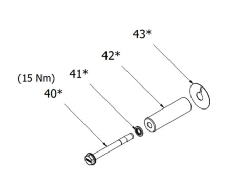 Комплект керамического  поршня HAWK PX 16 мм