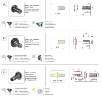 Мембранный насос Comet BP105 (20 бар, 104 л/мин, полый вал 20 мм-ВОМ 1"3/8)