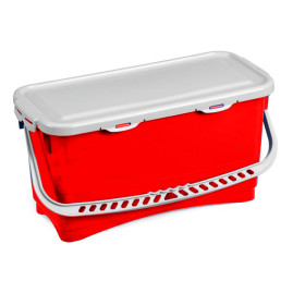 Ведро TTS (20л, ручка, крышка, красный)