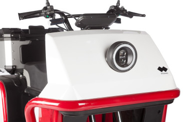 Трицикл электрический Wanshida DOUHAO (60V, 800W, черно-бело-красный)