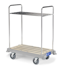 Тележка TTS GREEN HOTEL 955 (для багажа, с полкой, колеса D125мм)