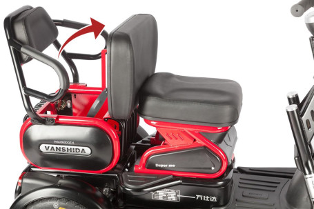 Трицикл электрический Wanshida HOT HATCH (60V, 650W, черный) (0000288-3070)