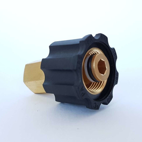 Переходник М22х1.5г-1/4&quot;г (280бар, лат/пласт)