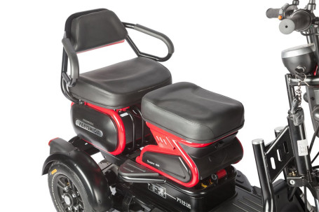 Трицикл электрический Wanshida HOT HATCH (60V, 650W, черно-синий) (0000288-3071)