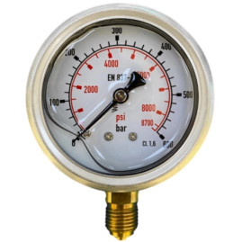 Манометр RC (d63мм, 1/4"ш, 1000бар, боковой вход)