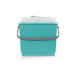 Ведро TTS (4л, крышка, полипропилен, зеленый)