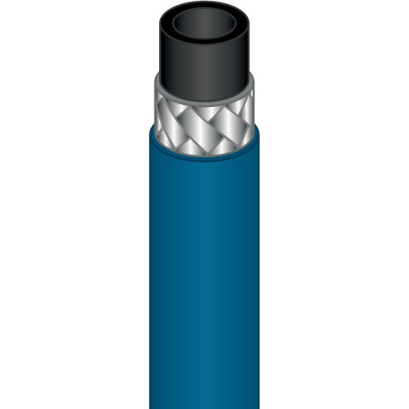 Шланг пищевой AQUAJET (225бар, 1SN, DN06, синий, м.пог.)