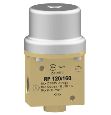 Клапан пневматический PA RP120/160 (160бар, 120л/мин, 3/4&quot;г-3/4&quot;г)