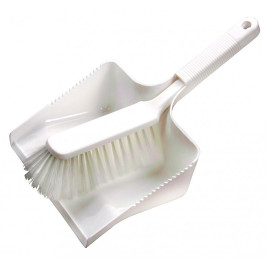 Набор щетка с совком Haug Bursten (ручной, для мусора, белый)