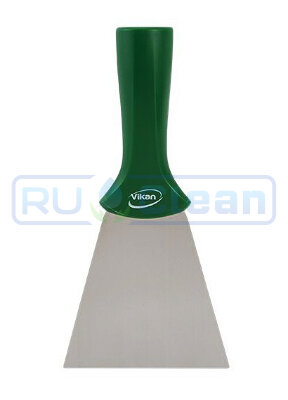 Скребок Vikan (100мм, зеленый, резьб.ручка)