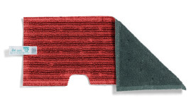 Моп двусторонний TTS Tri Safe-Strip (46х19.5см, полиэстер, красный/т.зеленый)