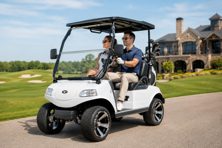 Гольф-кар Rutrike Classic 2 (48V, 3900Вт, белый) (026607-3278)