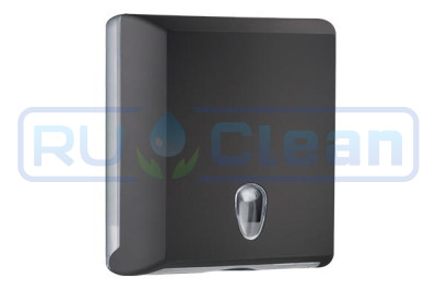 Диспенсер для бумажных полотенец Nofer BLACK (черный, пластик)