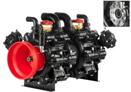 Мембранный насос AR 560 BP TWIN TOP C/F (BlueFlex, 20 бар, 543.2 л/мин, ВОМ 1"⅜-полый вал 32 мм)