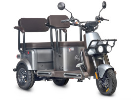 Трицикл электрический Wanshida U1-X 60V 800Вт (коричневый)