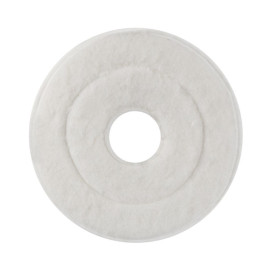 Пад абразивный TTS (d43см, микрофибра, белый)