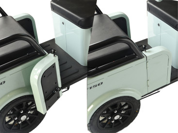 Трицикл электрический Wanshida LC-F150 (60V, 1000W, серый)