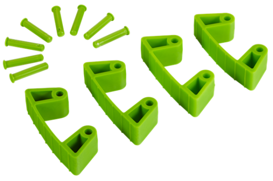 Зажим Vikan (лаймовый, 4шт)