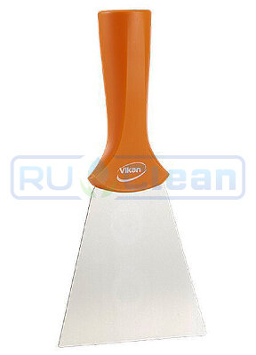 Скребок Vikan (100мм, оранжевый, резьб.ручка)