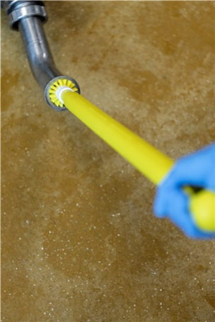 Щетка-ерш для очистки труб Vikan (D63 мм, желтый)