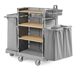 Тележка TTS GREEN HOTEL 900F (держ. сумок, выдвижной ящик, колеса D125мм)