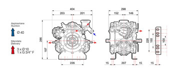 Мембранный насос Comet IDS 1201 (50 бар, 121 л/мин, ВОМ 1"⅜)