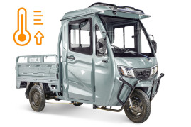 Трицикл электрический Rutrike КАРГО Кабина обогрев 1500 (серый)
