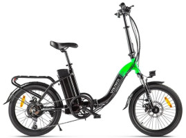 Электровелосипед VOLTECO FLEX (черно-зеленый)