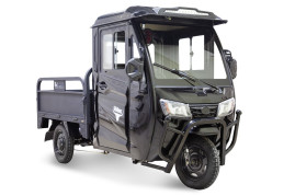 Трицикл электрический Rutrike КАРГО Кабина Универсал 1500 (черный)