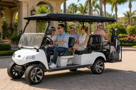 Гольф-кар Rutrike Carrier 6 (48V, 3900Вт, белый)