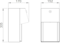 Диспенсер для туалетной бумаги Nofer domestics (2 рулона, сталь)