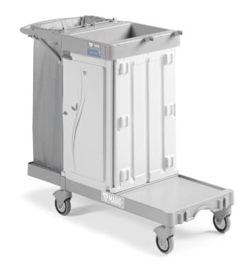 Тележка TTS Magic Hotel 830S (закрытая, доп. подставка, держ. мешка 120л)