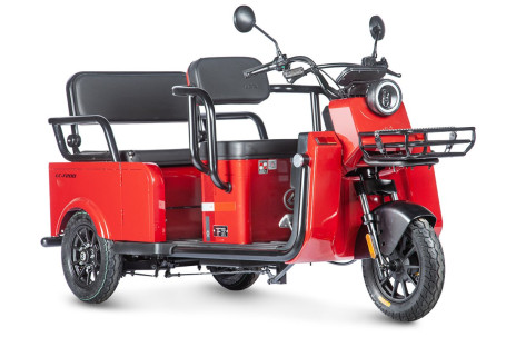 Трицикл электрический Wanshida LC-F200 (60V, 1000W, красный) (0000320-3083)