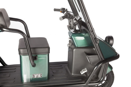 Трицикл электрический Wanshida NIPLA 500 (60V, 1000W, черно-зеленый) (0000296-3084)