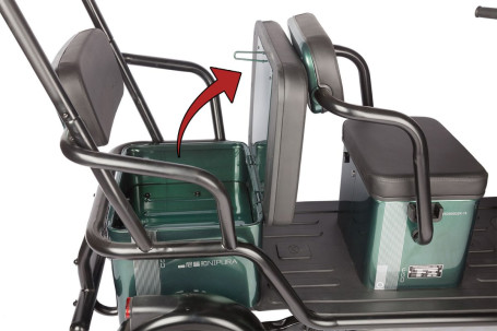 Трицикл электрический Wanshida NIPLA 500 (60V, 1000W, черно-зеленый) (0000296-3084)