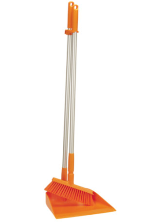 Комплект Vikan щетка с совком (330мм, оранжевый)