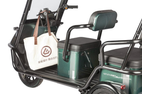 Трицикл электрический Wanshida NIPLA 500 (60V, 1000W, черно-красный) (0000296-3086)