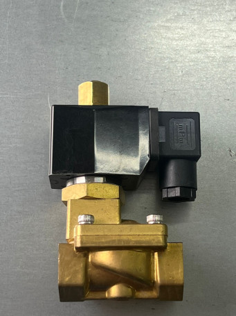 Клапан электромагнитный 0200D (16бар, 1/2&quot;г-г, норм.откр, латунь, 220В) TOR