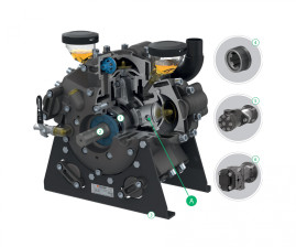 Мембранный насос Comet APS 71 (50 бар, 67.2 л/мин, бенз. мотор)