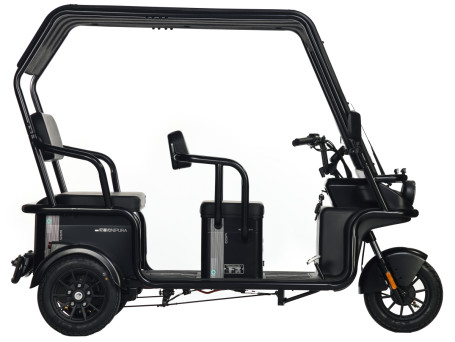 Трицикл электрический Wanshida NIPLA 570 (60V, 1000W, черный) (0000299-3088)